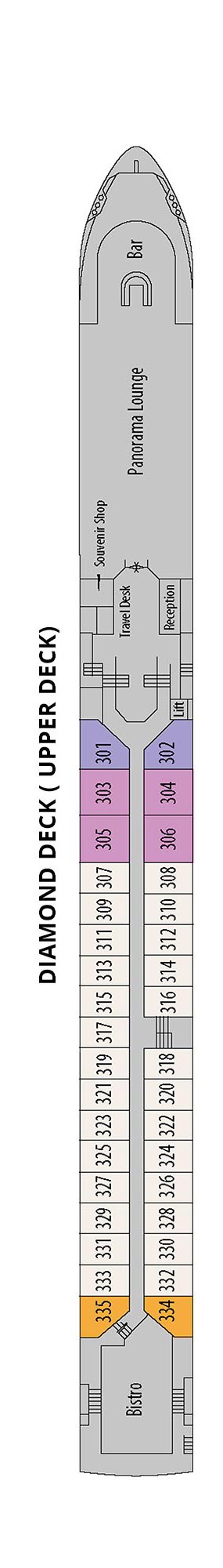 Upper Deck Deck Plan